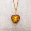 Għażiża Amber Heart Necklace - Thumbnail Image 1