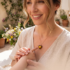 Għażiża Amber Heart Necklace - Thumbnail Image 4